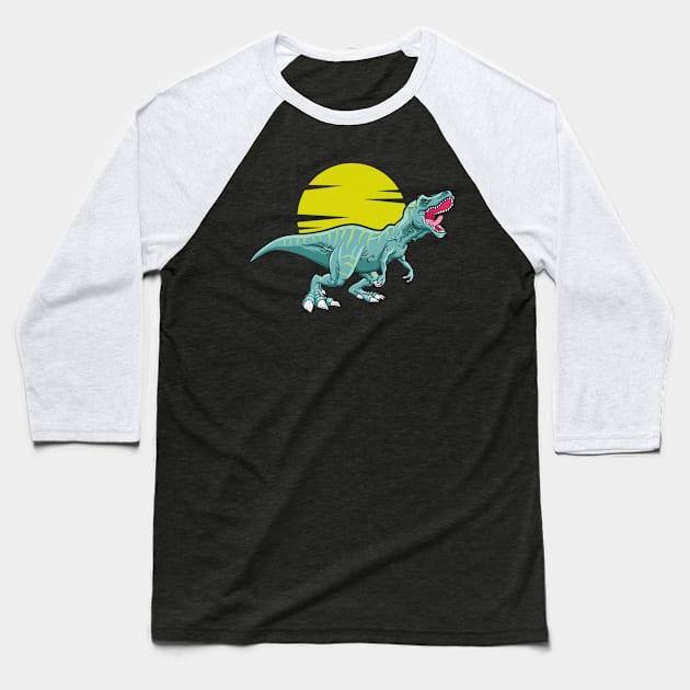 Tyrannosaurus Rex I  Kids I Dino I T-Rex I Dinosaur Baseball T-Shirt by Shirtjaeger